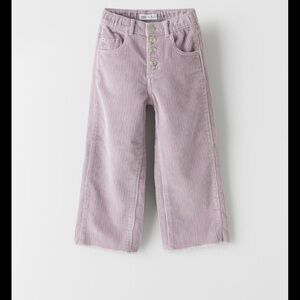 Zara Girl WIDE LEG CORDUROY PANTS.